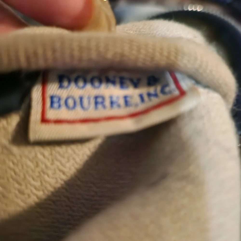 GUC Dooney and Bourke Monogram with Leather Trim Hobo Large size